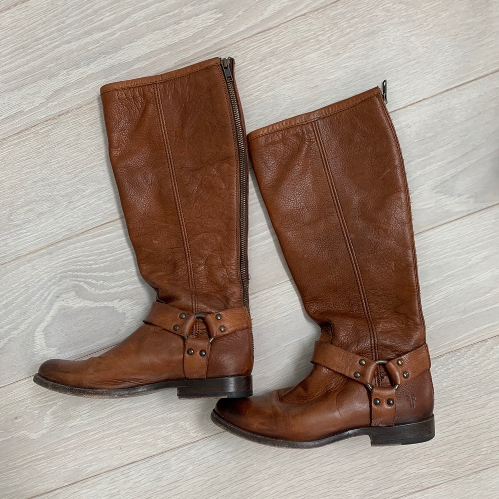 Frye Phillip Harness Tall Boots